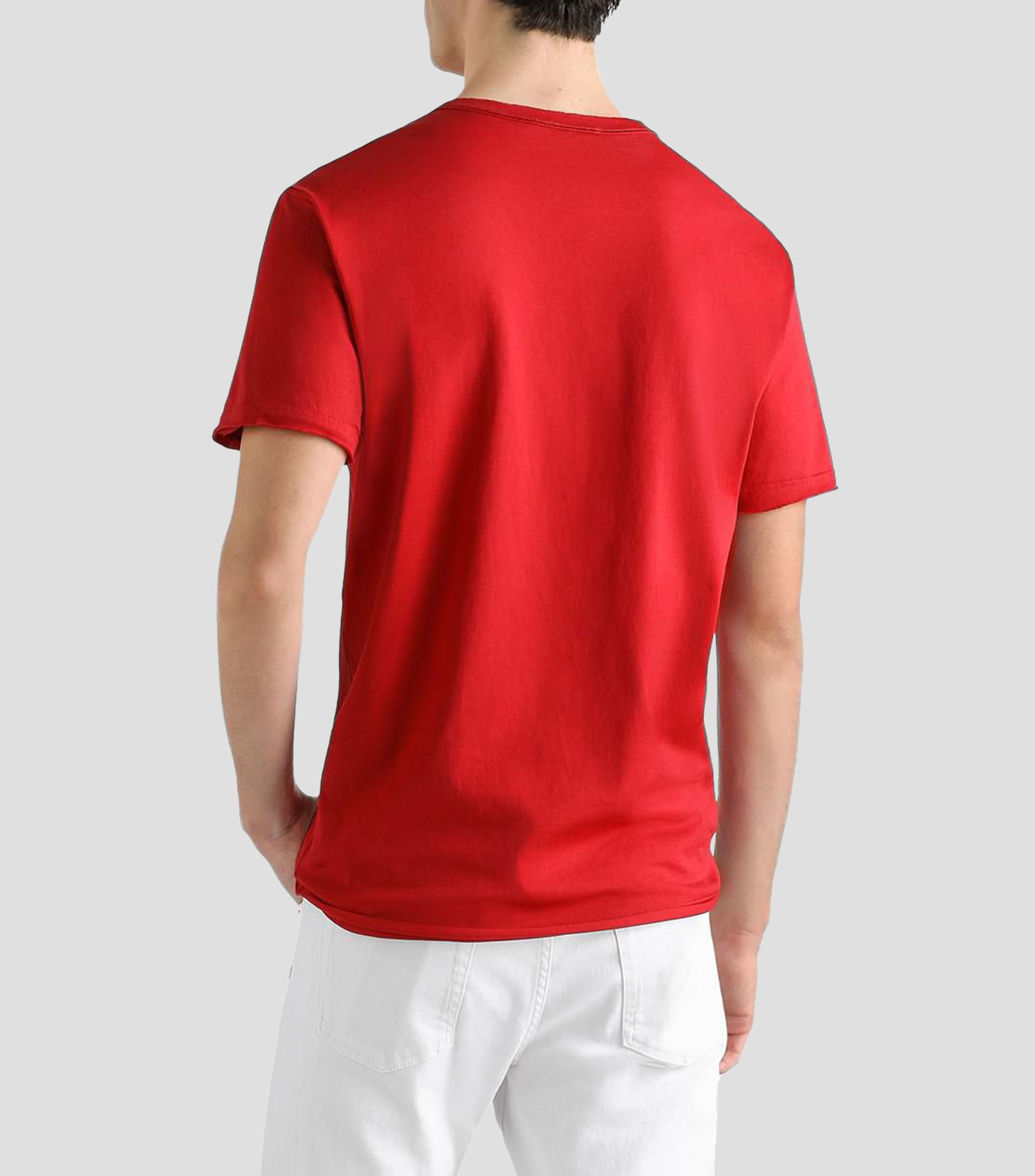 Playera cuello redondo manga corta lisa Hombre